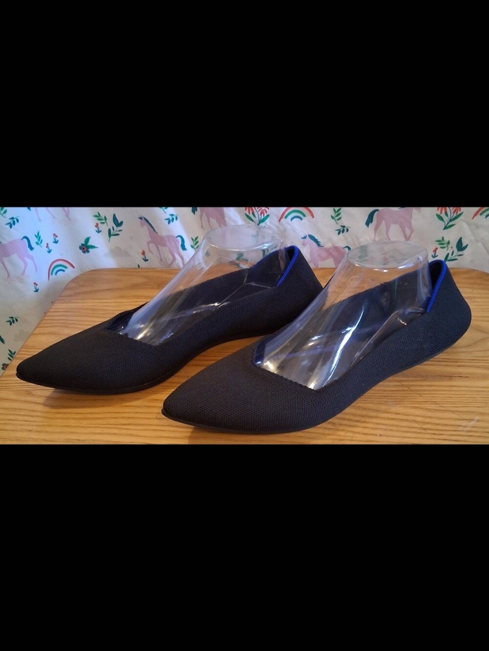 NWOT Rothy's Black The Point Business Casual Comfy Ballet Flat Shoe SZ 11.5